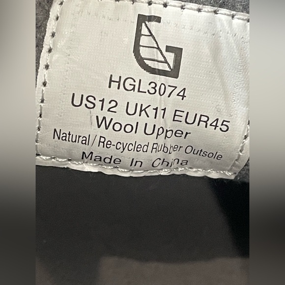 Hybrid Green Label Men Dune Low Top Wool Gray Sneaker Size 12 - Picture 7 of 10